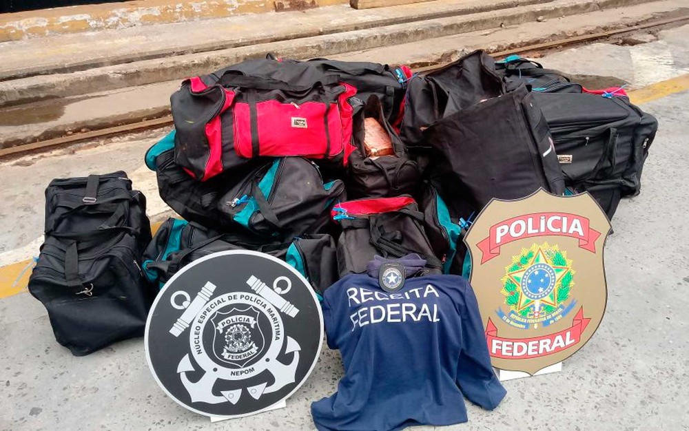 PF apreende 541 kg de cocaína no Porto de Salvador