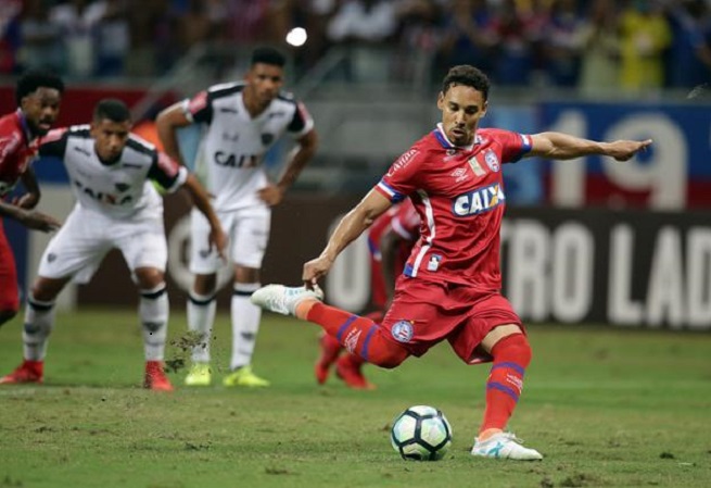 Edigar Junio e Robinho garantem empate entre Bahia e Atlético-MG em 2 a 2