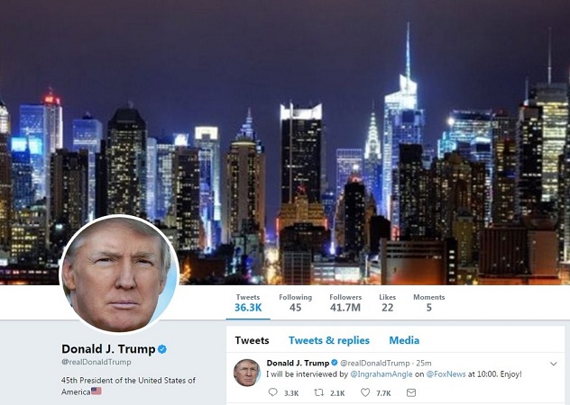 Funcionário do Twitter desativa conta de Donald Trump no último dia de trabalho