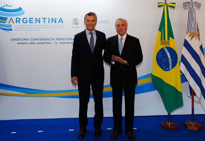 Na Argentina, Temer diz que Brasil deixou recessão para trás