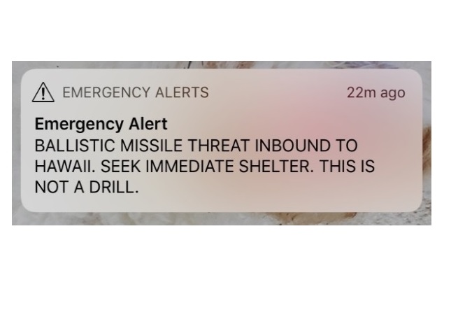 Governo do Havaí envia por engano alerta sobre ataque de mísseis