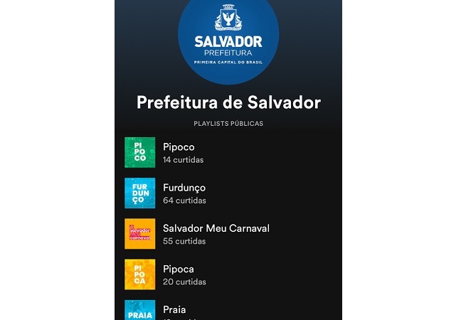 Prefeitura lança “playlists” para o Carnaval de Salvador no Spotify