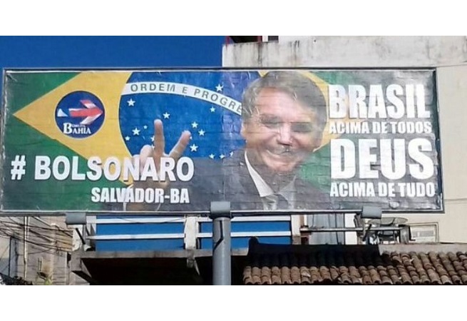 TSE libera outdoors de apoio a Bolsonaro na Bahia