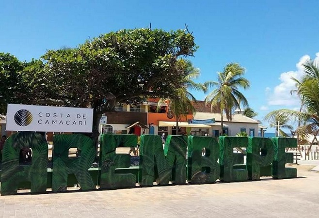 Arembepe ganha primeiro letreiro turístico da Costa de Camaçari