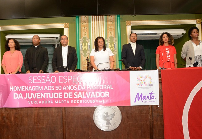 Câmara de Salvador comemora os cinquenta anos da Pastoral da Juventude