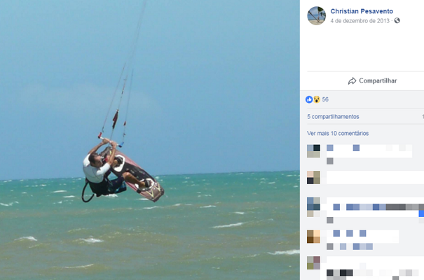 Italiano morre ao praticar kitesurf em Porto Seguro