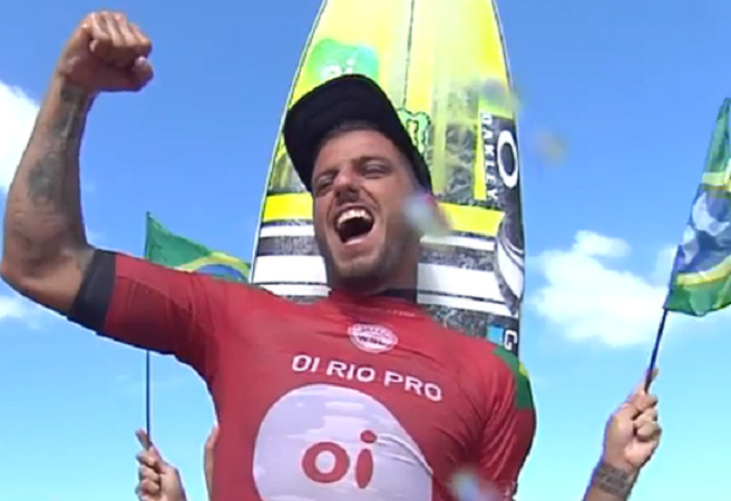 É do Brasil: Filipe Toledo vence etapa do Mundial de Surfe em Saquarema
