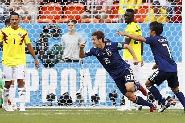 Japão surpreende e vence a Colômbia por 2 a 1; veja os gols