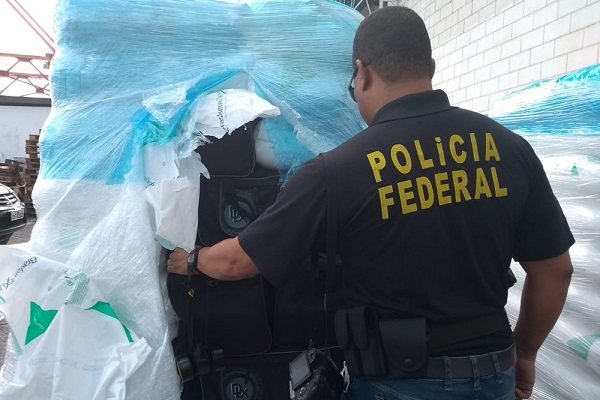 PF apreende 1,5 tonelada de cocaína no Porto de Salvador