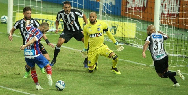 Bahia vence o Ceará por 1 a 0 e fica perto da final da Copa do Nordeste; veja o gol