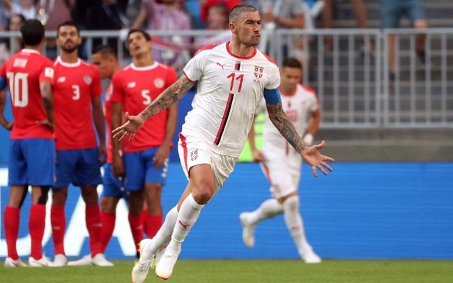 Sérvia vence a Costa Rica por 1 a 0 e lidera grupo do Brasil; veja o gol