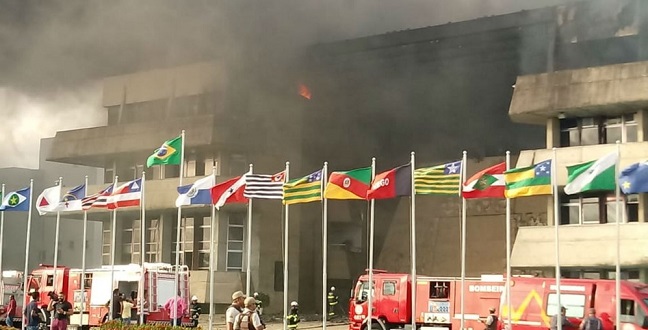 Curto-circuito provocou incêndio no prédio da ALBA, diz perícia