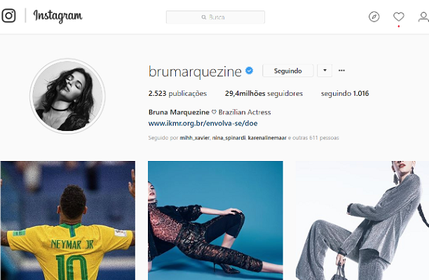 Bruna Marquezine volta a superar Anitta no Instagram