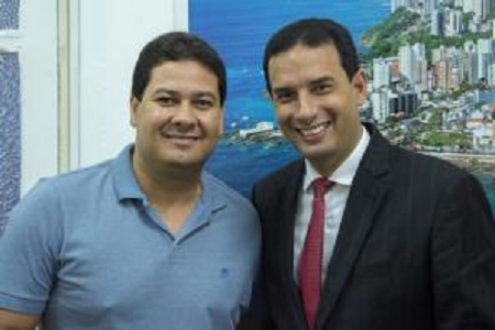 Leo Prates recebe visita do presidente da Câmara de Cruz das Almas