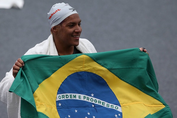 Baiana Ana Marcela é bronze na maratona aquática no Pan-Pacífico
