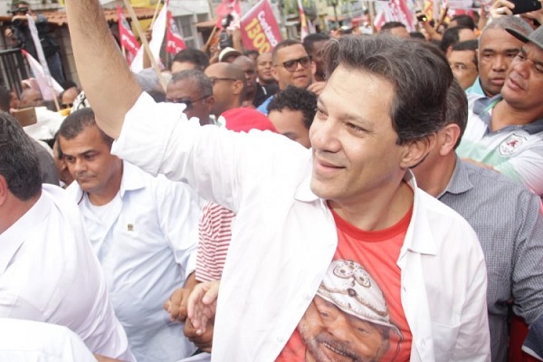 Em Salvador, Haddad evita comentar pesquisa presidencial do Ibope