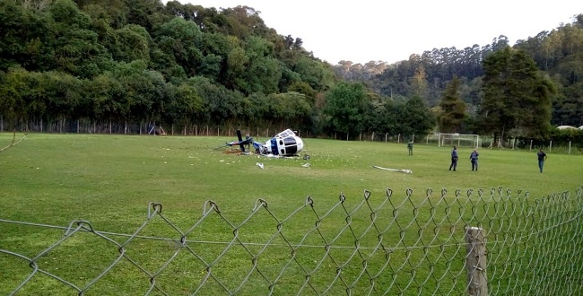 Helicóptero cai com o governador do Espírito Santo