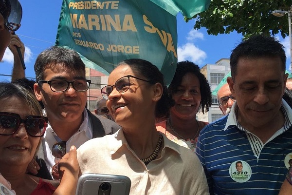 Marina Silva faz campanha em Salvador nesta segunda
