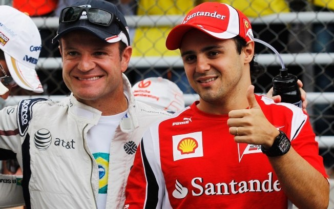 Massa e Rubinho vão pilotar carros da F-1 por ruas do Brasil