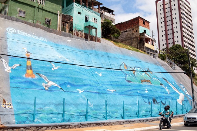 Primeira geomanta grafitada de Salvador será entregue no Rio Vermelho