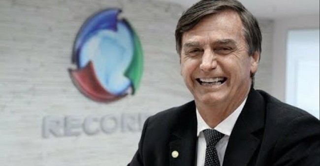 Record exibirá entrevista com Bolsonaro no mesmo horário do debate da Globo