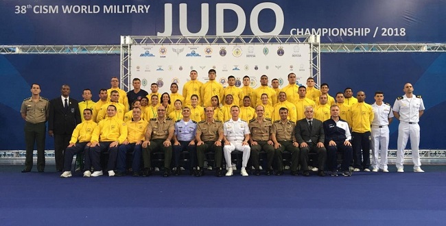 Brasil fica em 1º lugar no Mundial Militar de Judô