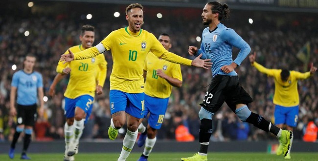 De pênalti, Neymar garante vitória do Brasil por 1 a 0 contra o Uruguai; veja o gol