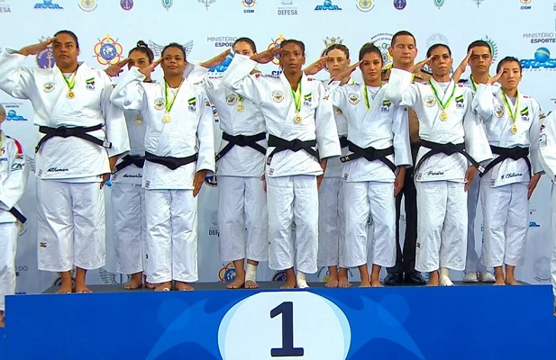 Brasil é campeão por equipes do Mundial Militar de Judô