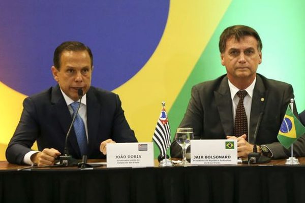 Bolsonaro e Guedes apresentam Doria como possível futuro presidente do Brasil