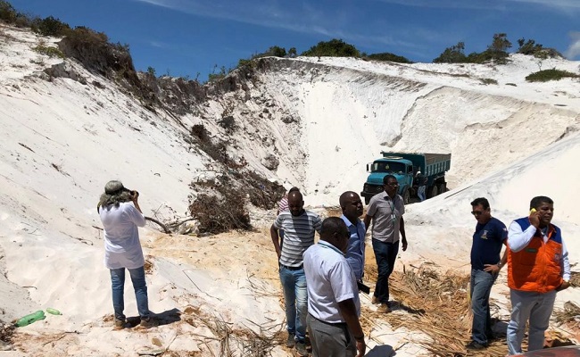 Prefeitura de Camaçari flagra extração ilegal de areia em Jauá