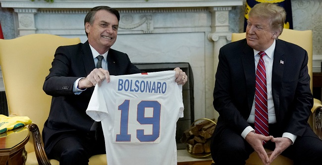 Em reunião com Bolsonaro, Trump diz que apoia entrada do Brasil na OCDE