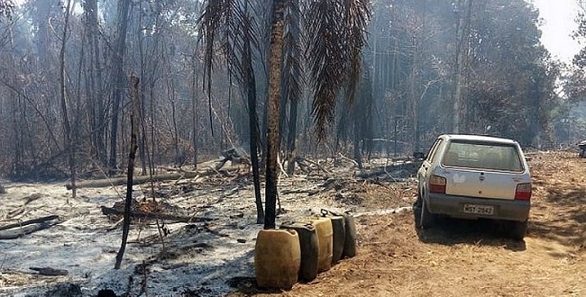 Porto Seguro: Incêndio já dura seis dias no Parque Nacional Monte Pascoal