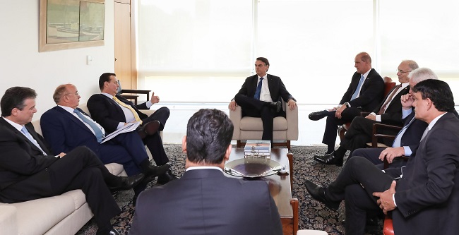 Bolsonaro diz que reuniões com presidentes de partidos foram “em alto nível”