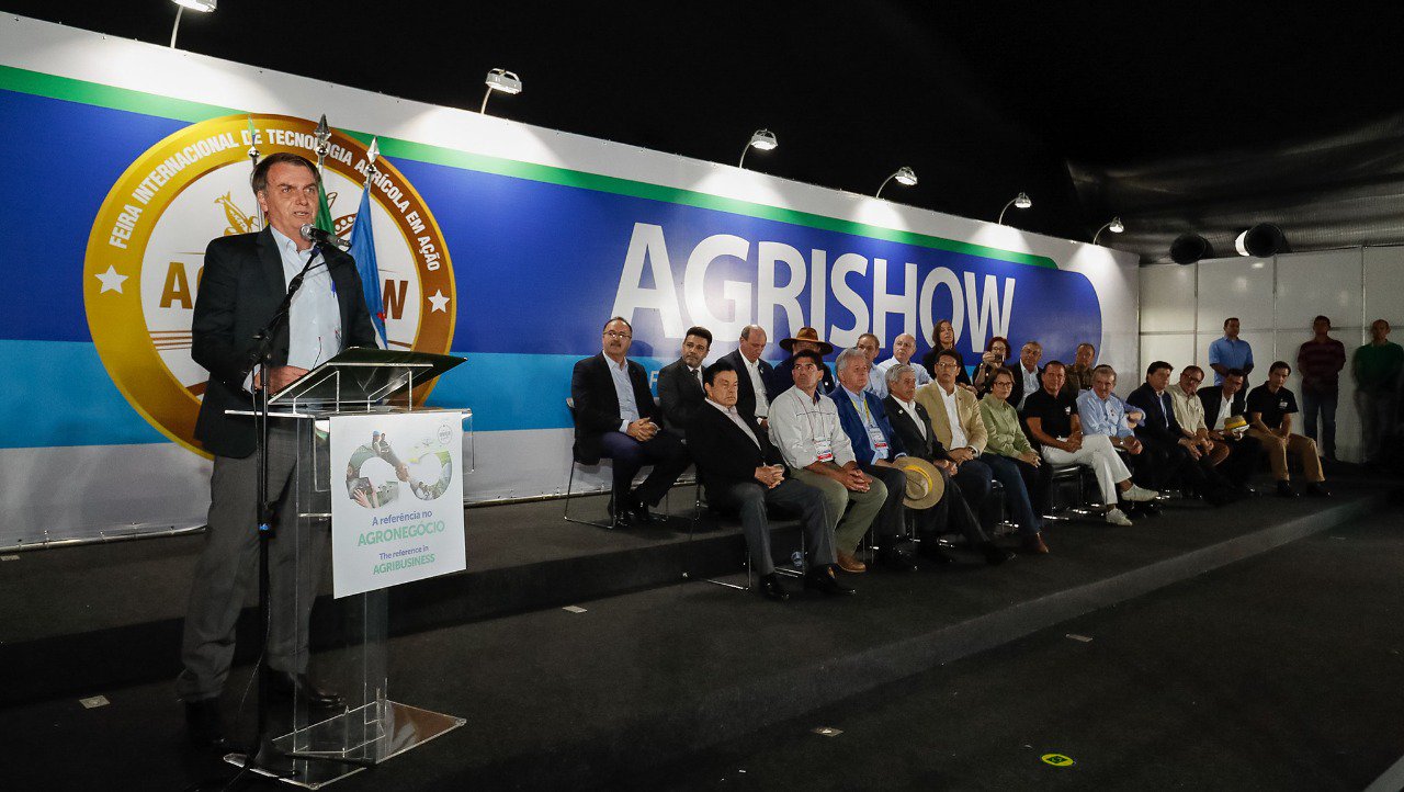 Na Agrishow, Bolsonaro anuncia R$ 1 bilhão para Seguro Rural do Plano Safra 2019-2020