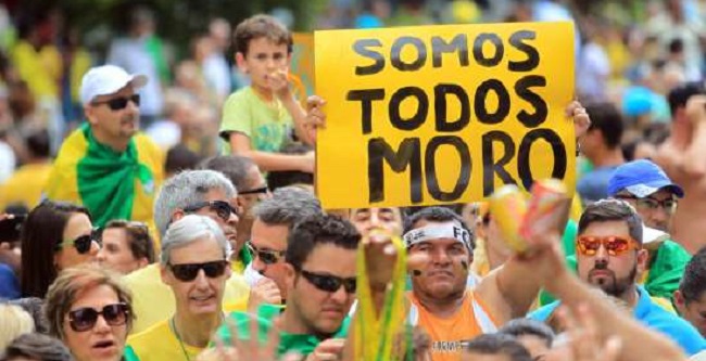 Movimentos em defesa de Moro e da Lava Jato convocam manifestação para dia 30