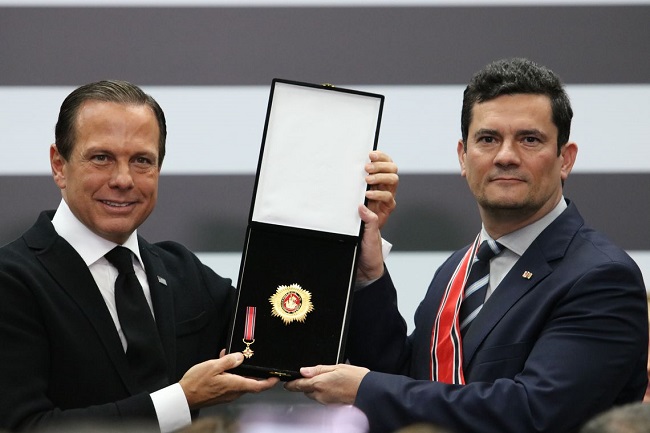 Moro é homenageado com a Medalha da Ordem do Ipiranga em São Paulo