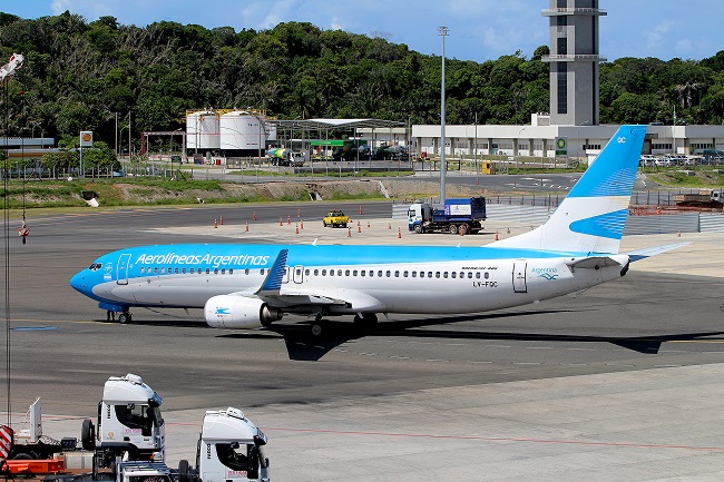 Aerolíneas Argentinas aumenta sua presença em Salvador