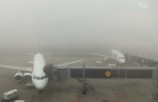 Neblina provoca cancelamento do voo do Bahia para Chapecó