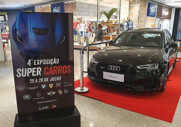 Shopping Barra vai receber 60 veículos da exposição Super Carros
