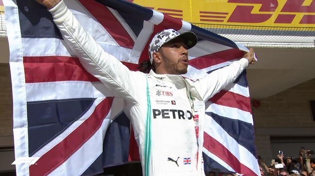 No GP dos Estados Unidos, Hamilton conquista hexa na F-1