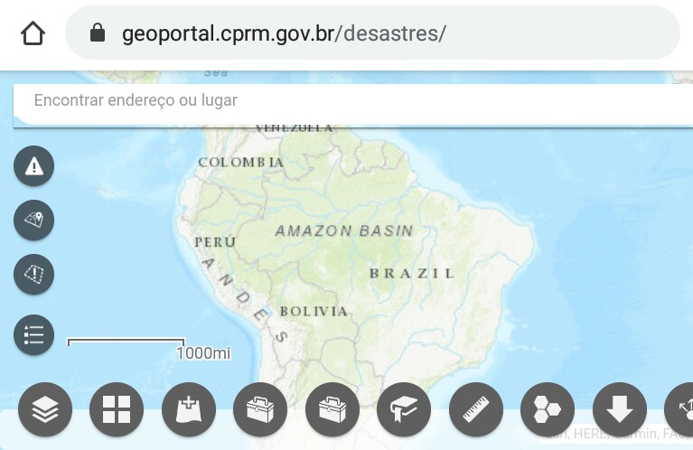 Brasil ganha mapa online das áreas com risco de deslizamento de terra