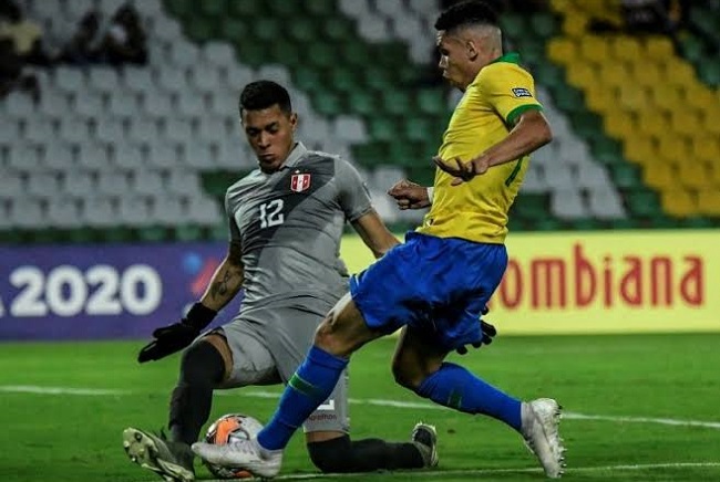 Brasil vence o Peru por 1 a 0 na estreia do Pré-Olímpico; veja o gol
