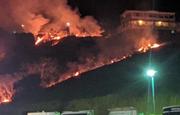 Município de Laje é atingido por incêndio de grandes proporções