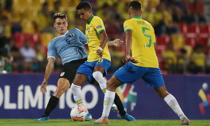 Brasil empata com o Uruguai em 1 a 1 pelo Pré-Olímpico de Futebol
