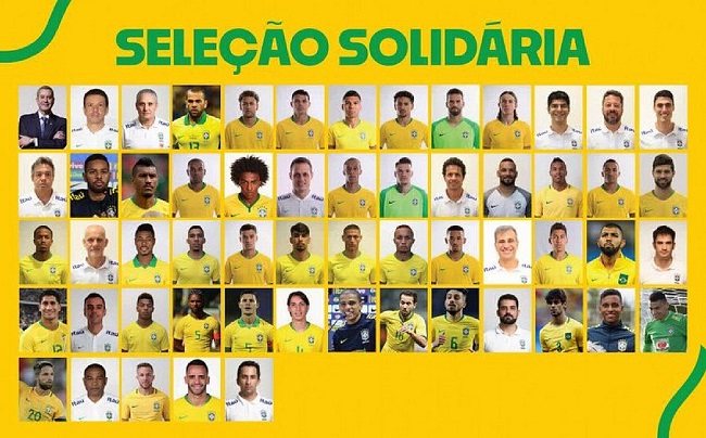 CBF lança campanha solidária com Tite e jogadores da Seleção