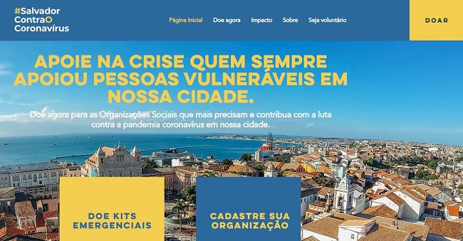 Portal recebe doações para público em situação de vulnerabilidade em Salvador