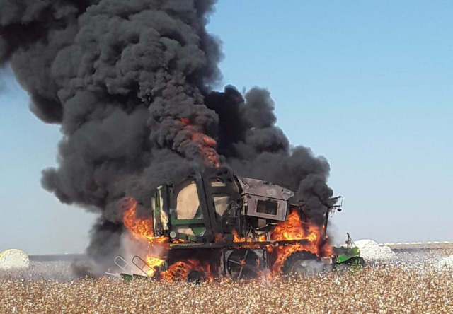 Incêndios destroem plantações de algodão e máquinas no MT