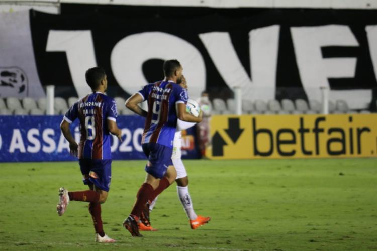 Fora de casa, Bahia perde por 3 a 1 do Santos; veja os gols