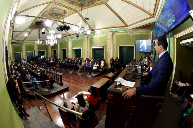 Em mensagem à Câmara, Bruno Reis pede união de todos no combate à pandemia