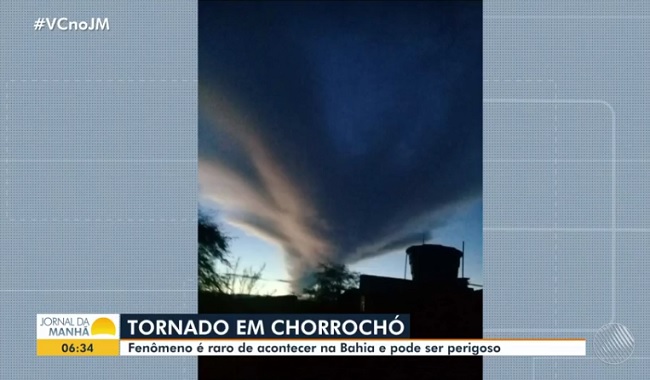 Nuvem gigante assusta moradores da zona rural de Chorrochó